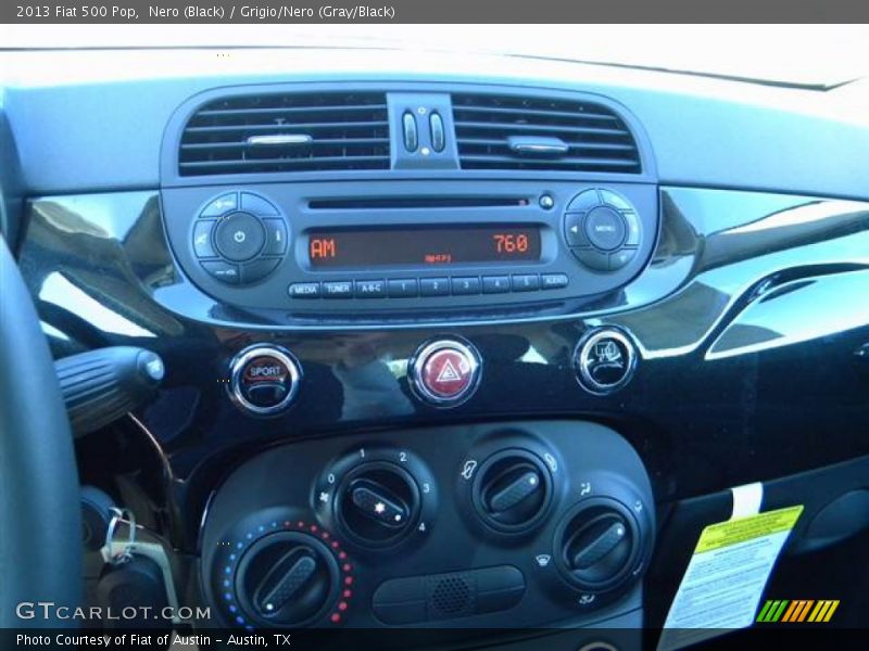 Nero (Black) / Grigio/Nero (Gray/Black) 2013 Fiat 500 Pop