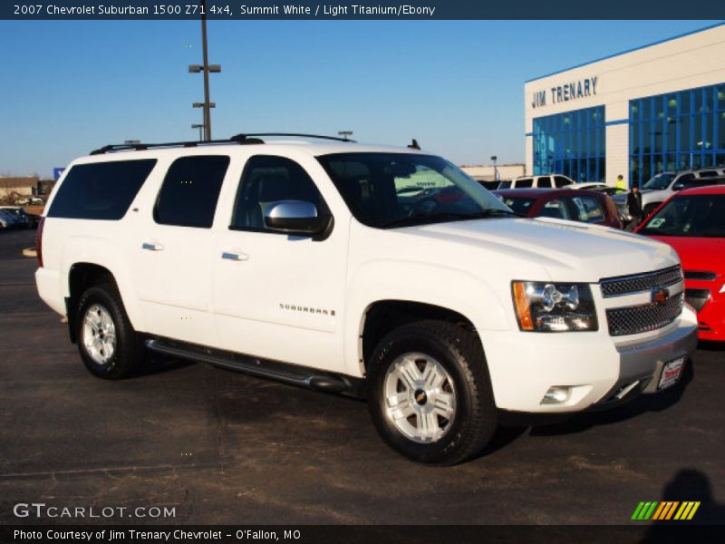 Summit White / Light Titanium/Ebony 2007 Chevrolet Suburban 1500 Z71 4x4