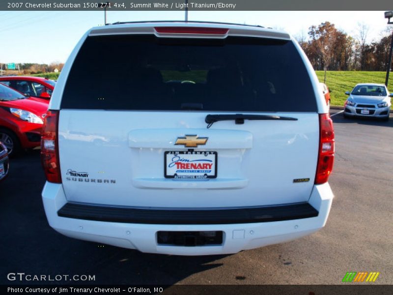 Summit White / Light Titanium/Ebony 2007 Chevrolet Suburban 1500 Z71 4x4