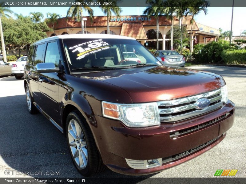 Cinnamon Metallic / Charcoal Black 2010 Ford Flex Limited