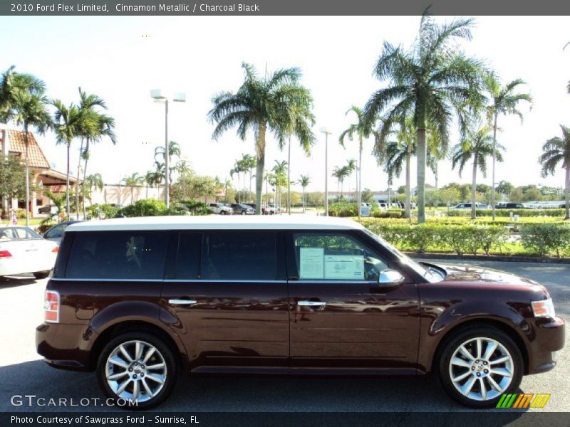Cinnamon Metallic / Charcoal Black 2010 Ford Flex Limited