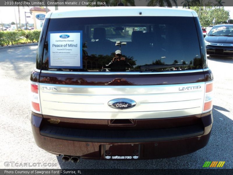 Cinnamon Metallic / Charcoal Black 2010 Ford Flex Limited