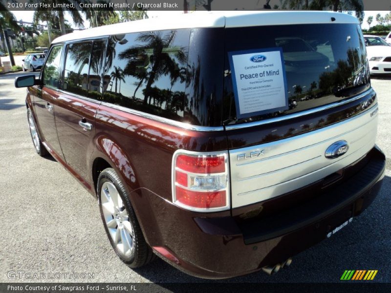 Cinnamon Metallic / Charcoal Black 2010 Ford Flex Limited
