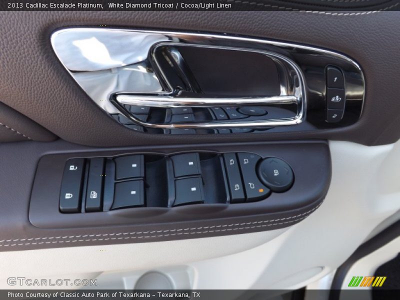 Controls of 2013 Escalade Platinum
