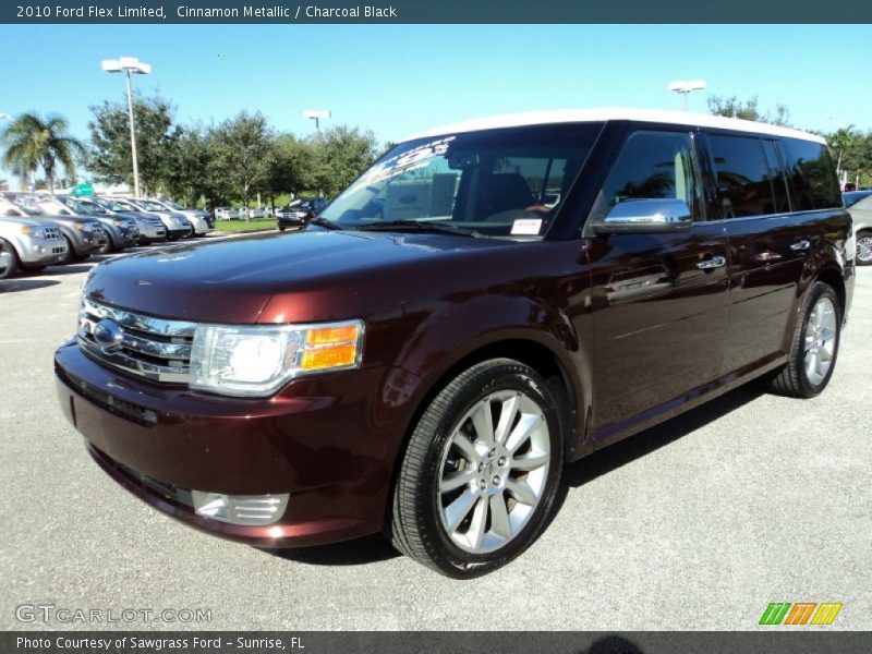 Cinnamon Metallic / Charcoal Black 2010 Ford Flex Limited