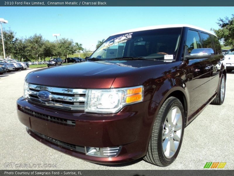 Cinnamon Metallic / Charcoal Black 2010 Ford Flex Limited