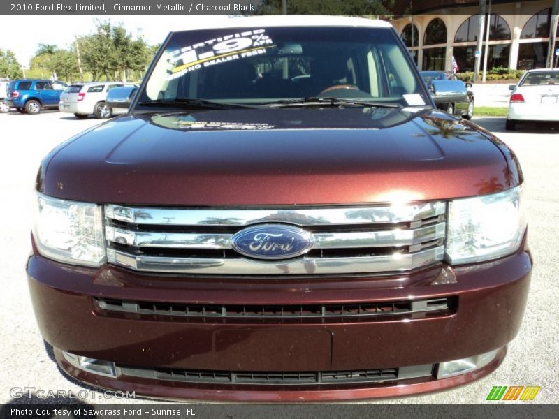Cinnamon Metallic / Charcoal Black 2010 Ford Flex Limited