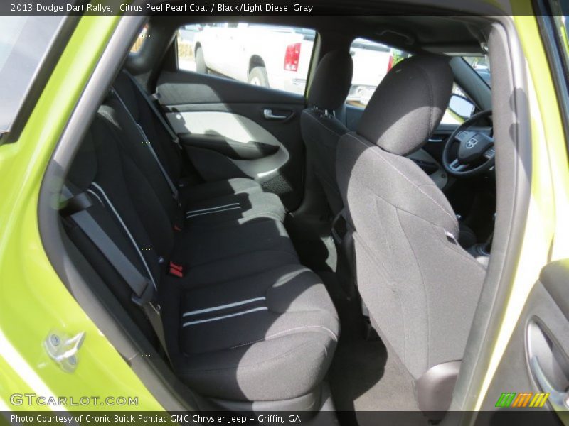 Citrus Peel Pearl Coat / Black/Light Diesel Gray 2013 Dodge Dart Rallye