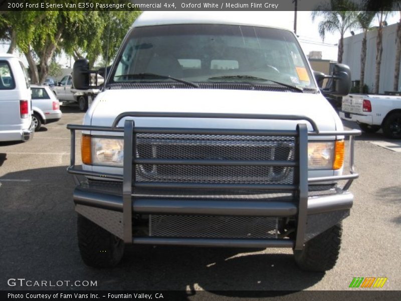 Oxford White / Medium Flint Grey 2006 Ford E Series Van E350 Passenger Commercial 4x4