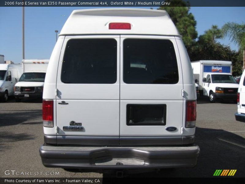 Oxford White / Medium Flint Grey 2006 Ford E Series Van E350 Passenger Commercial 4x4