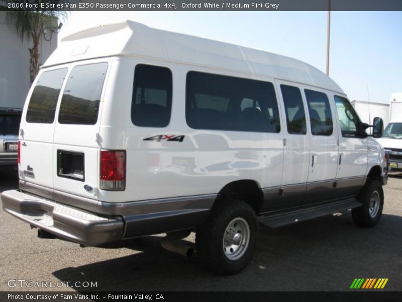 Oxford White / Medium Flint Grey 2006 Ford E Series Van E350 Passenger Commercial 4x4