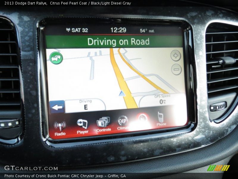 Citrus Peel Pearl Coat / Black/Light Diesel Gray 2013 Dodge Dart Rallye