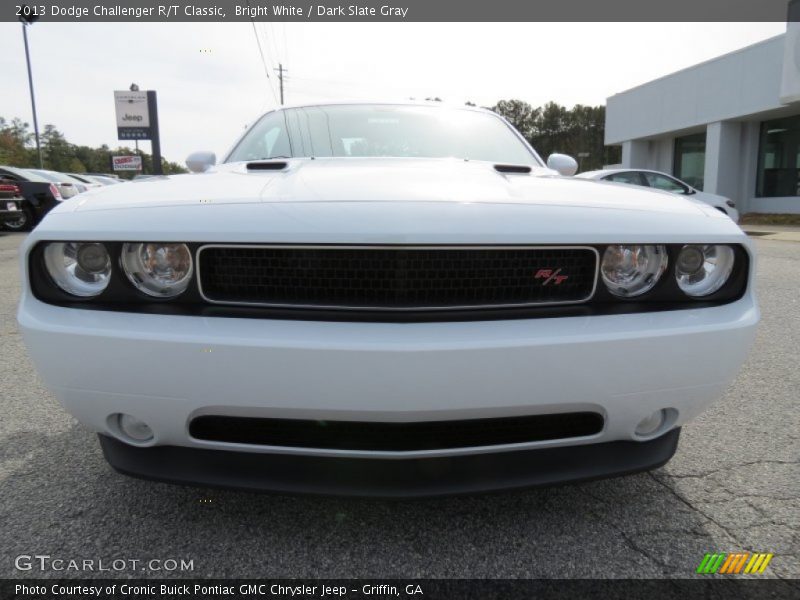 Bright White / Dark Slate Gray 2013 Dodge Challenger R/T Classic