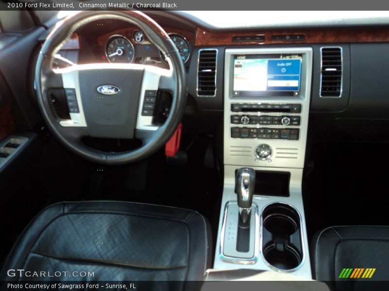 Cinnamon Metallic / Charcoal Black 2010 Ford Flex Limited