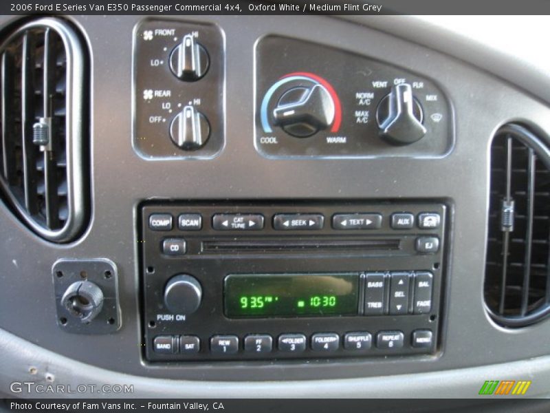 Oxford White / Medium Flint Grey 2006 Ford E Series Van E350 Passenger Commercial 4x4