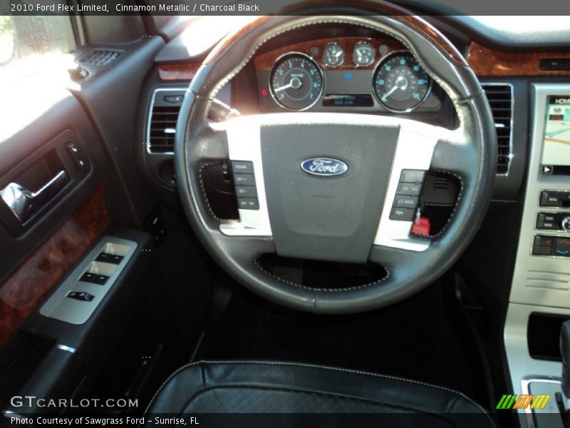 Cinnamon Metallic / Charcoal Black 2010 Ford Flex Limited