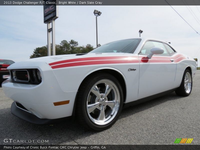 Bright White / Dark Slate Gray 2013 Dodge Challenger R/T Classic