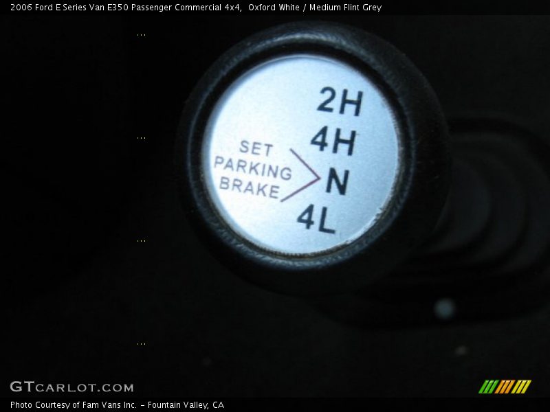 Oxford White / Medium Flint Grey 2006 Ford E Series Van E350 Passenger Commercial 4x4