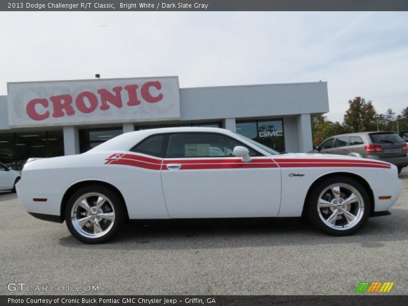 Bright White / Dark Slate Gray 2013 Dodge Challenger R/T Classic