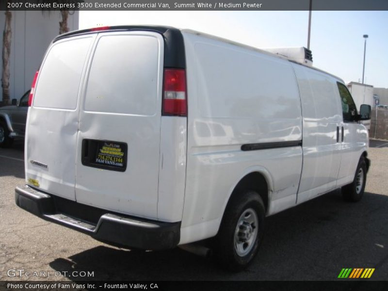Summit White / Medium Pewter 2007 Chevrolet Express 3500 Extended Commercial Van