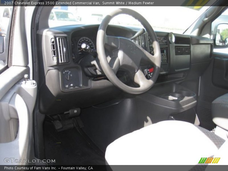 Summit White / Medium Pewter 2007 Chevrolet Express 3500 Extended Commercial Van