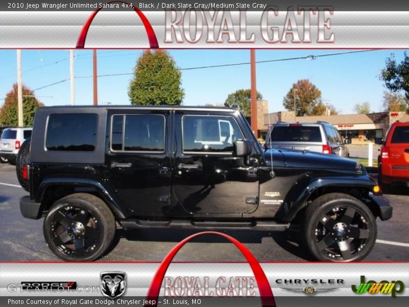 Black / Dark Slate Gray/Medium Slate Gray 2010 Jeep Wrangler Unlimited Sahara 4x4