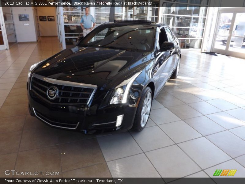 Black Raven / Morello Red/Jet Black Accents 2013 Cadillac ATS 3.6L Performance