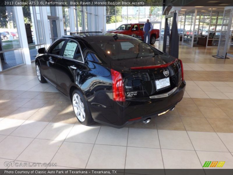 Black Raven / Morello Red/Jet Black Accents 2013 Cadillac ATS 3.6L Performance