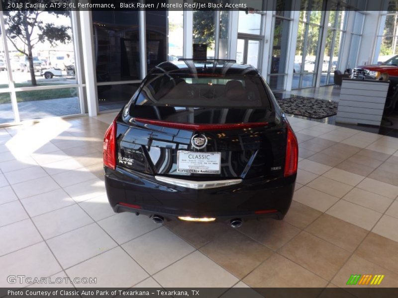Black Raven / Morello Red/Jet Black Accents 2013 Cadillac ATS 3.6L Performance