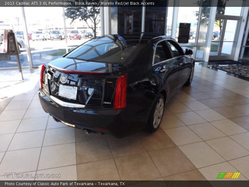 Black Raven / Morello Red/Jet Black Accents 2013 Cadillac ATS 3.6L Performance