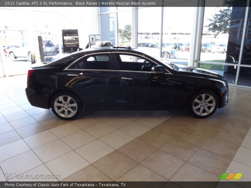 Black Raven / Morello Red/Jet Black Accents 2013 Cadillac ATS 3.6L Performance