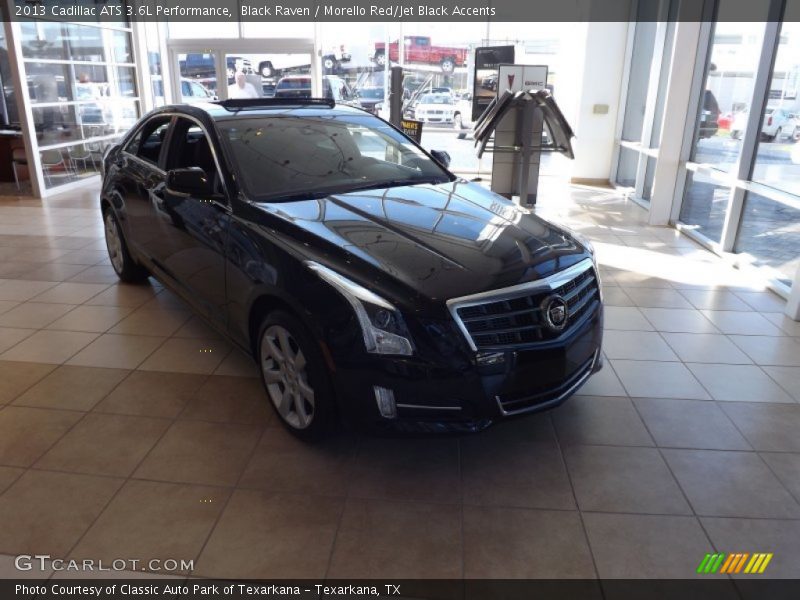 Black Raven / Morello Red/Jet Black Accents 2013 Cadillac ATS 3.6L Performance