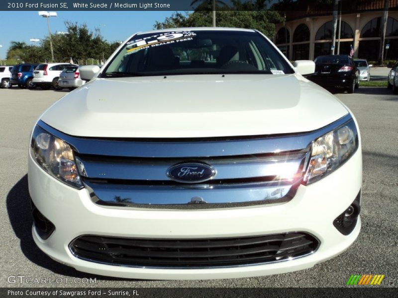 White Suede / Medium Light Stone 2010 Ford Fusion SE