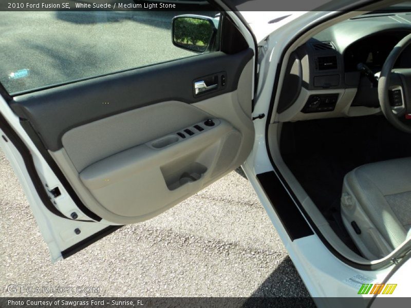 White Suede / Medium Light Stone 2010 Ford Fusion SE