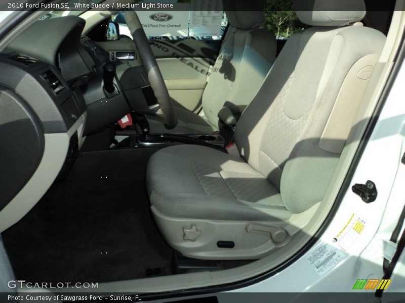 White Suede / Medium Light Stone 2010 Ford Fusion SE