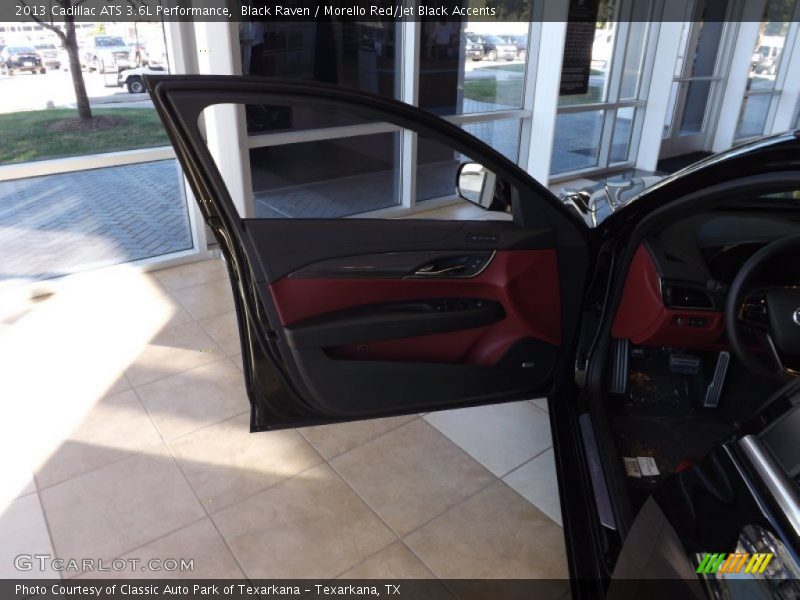 Black Raven / Morello Red/Jet Black Accents 2013 Cadillac ATS 3.6L Performance