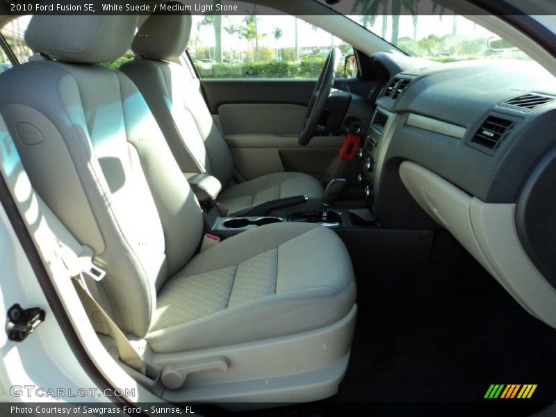 White Suede / Medium Light Stone 2010 Ford Fusion SE