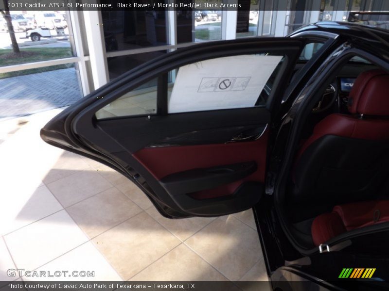 Black Raven / Morello Red/Jet Black Accents 2013 Cadillac ATS 3.6L Performance