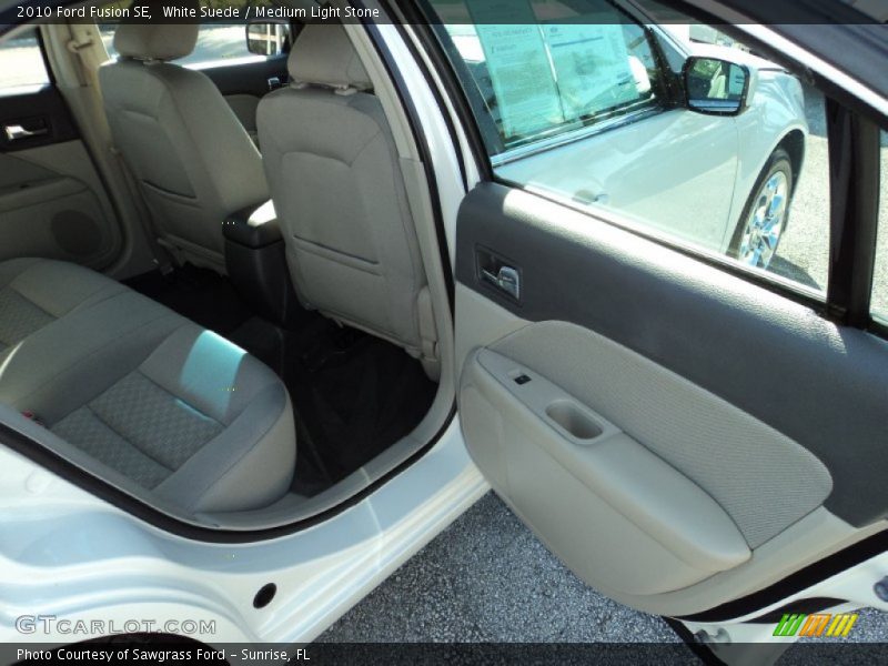 White Suede / Medium Light Stone 2010 Ford Fusion SE
