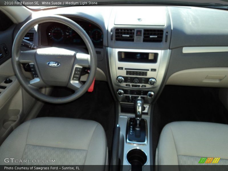 White Suede / Medium Light Stone 2010 Ford Fusion SE