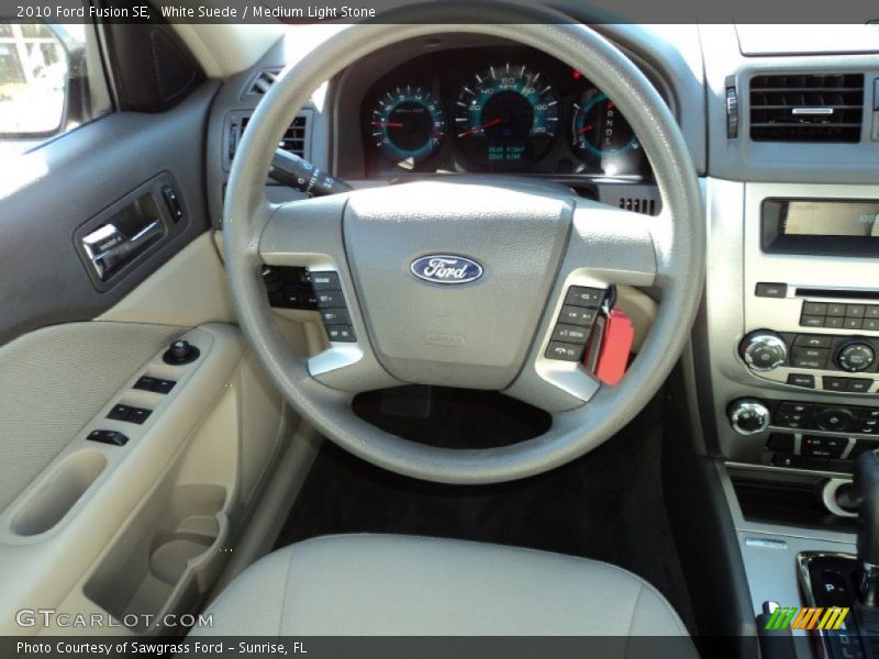 White Suede / Medium Light Stone 2010 Ford Fusion SE