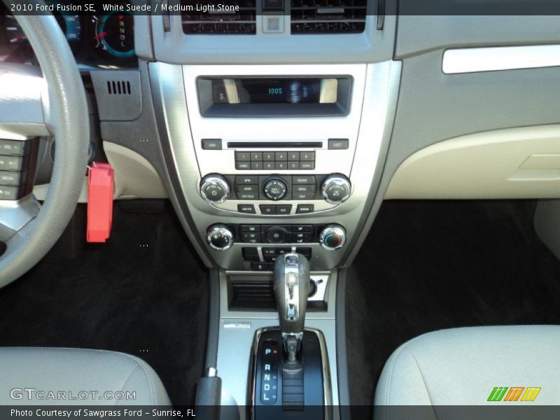 White Suede / Medium Light Stone 2010 Ford Fusion SE