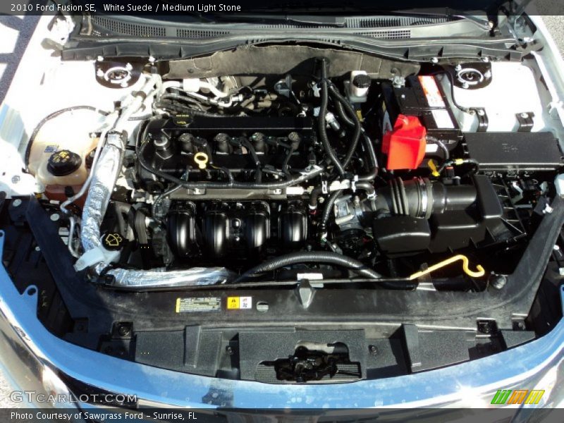White Suede / Medium Light Stone 2010 Ford Fusion SE