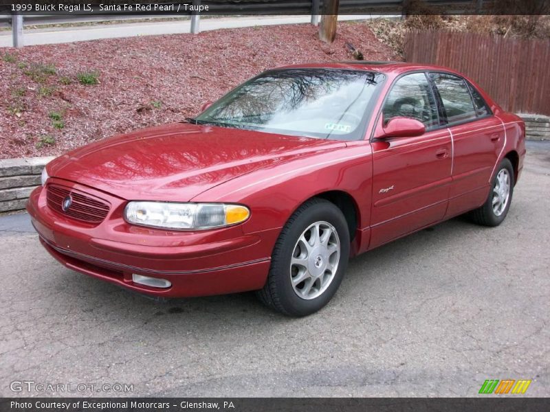 Santa Fe Red Pearl / Taupe 1999 Buick Regal LS