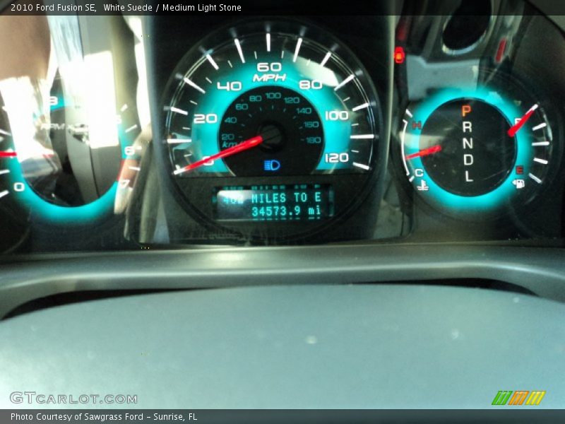 White Suede / Medium Light Stone 2010 Ford Fusion SE