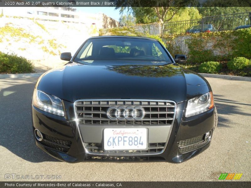 Brilliant Black / Black 2010 Audi A5 2.0T quattro Cabriolet