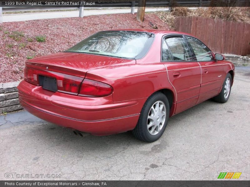 Santa Fe Red Pearl / Taupe 1999 Buick Regal LS