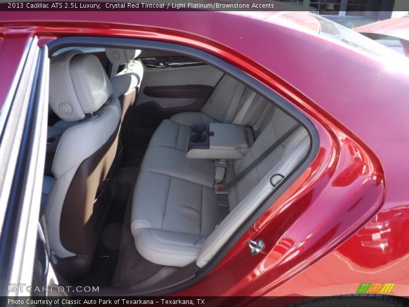 Crystal Red Tintcoat / Light Platinum/Brownstone Accents 2013 Cadillac ATS 2.5L Luxury