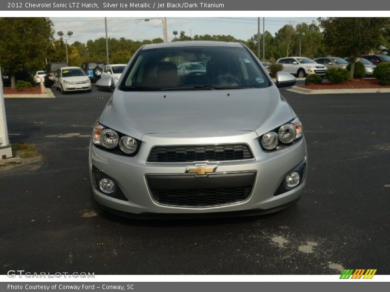 Silver Ice Metallic / Jet Black/Dark Titanium 2012 Chevrolet Sonic LTZ Hatch
