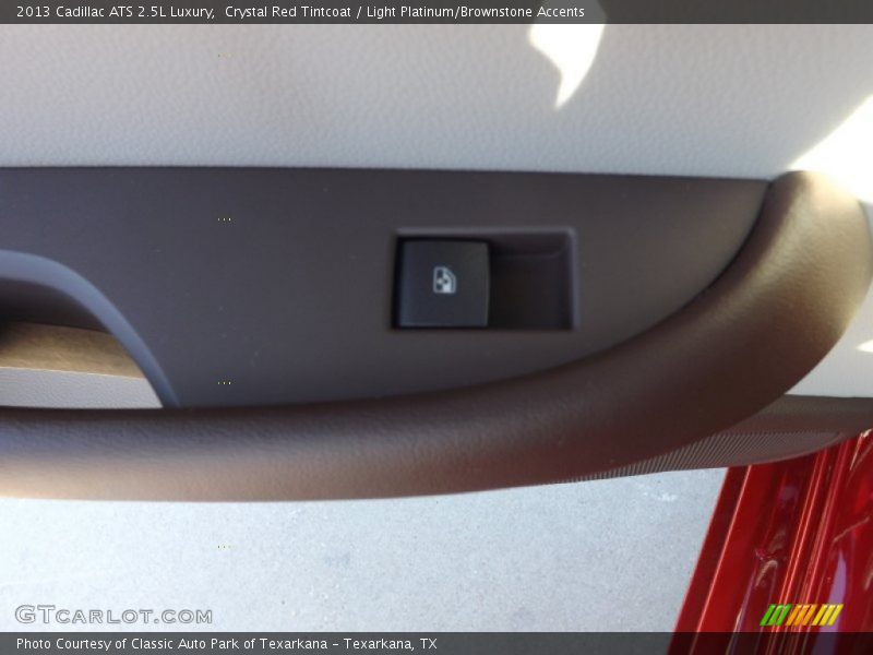 Crystal Red Tintcoat / Light Platinum/Brownstone Accents 2013 Cadillac ATS 2.5L Luxury